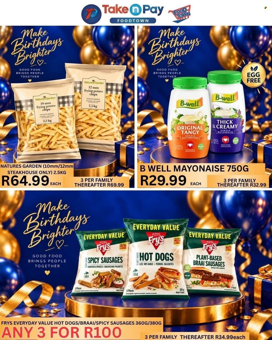 TAKE N PAY specials - From Tuesday 8 Sept 2026