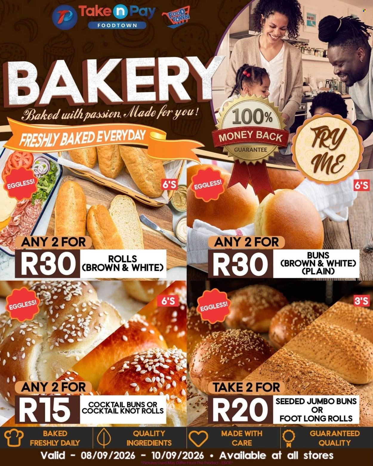TAKE N PAY specials - From Tuesday 8 Sept 2026
