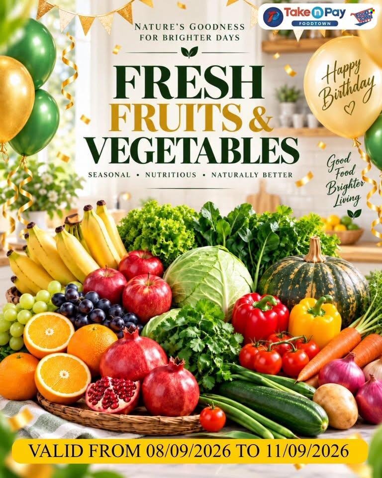 TAKE N PAY specials - From Tuesday 8 Sept 2026