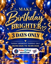 TAKE N PAY specials - From Tuesday 8 Sept 2026