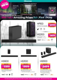 GAME specials - Hisense (2025-10-31 - 2025-12-01)