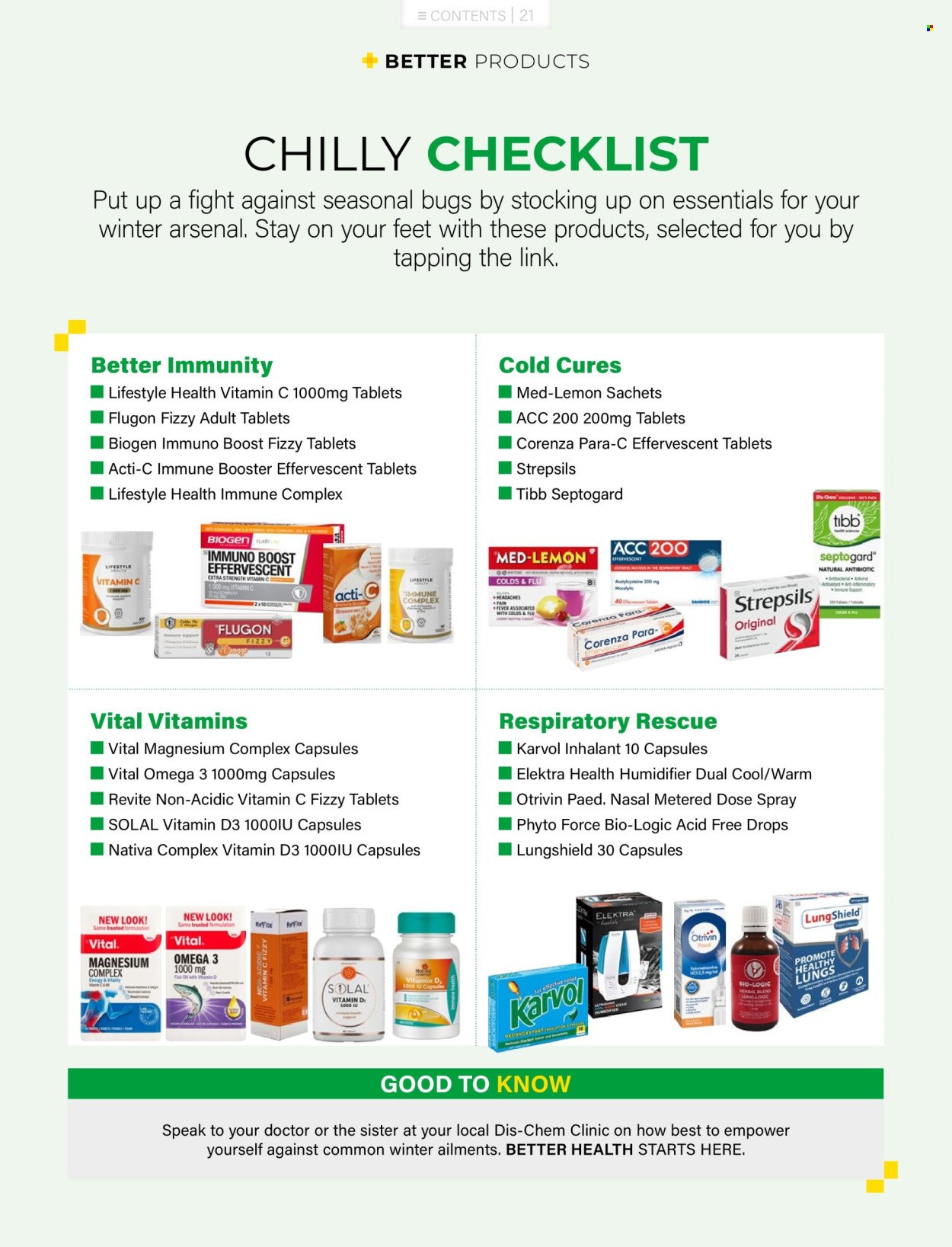 DIS-CHEM specials - Better Magazine