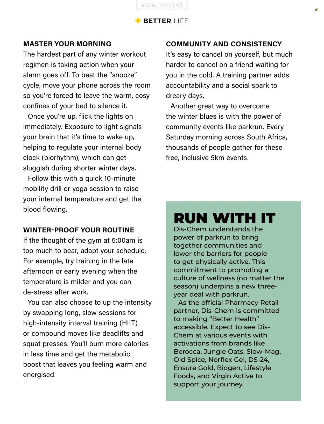 DIS-CHEM specials - Better Magazine