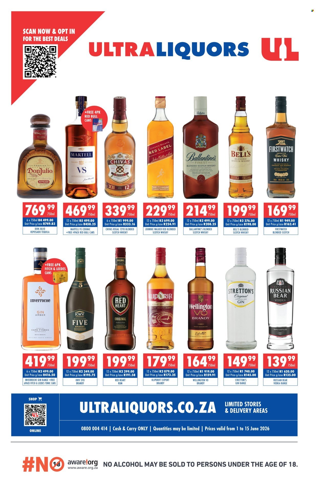 ULTRA LIQUORS specials - From Monday 1 Jun 2026
