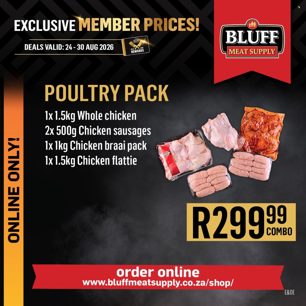 BLUFF MEAT SUPPLY specials - From Monday 24 Aug 2026
