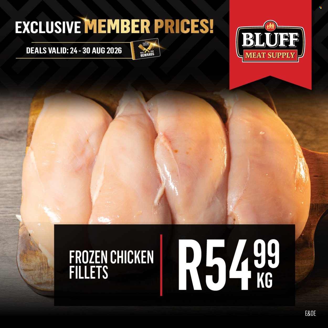 BLUFF MEAT SUPPLY specials - From Monday 24 Aug 2026