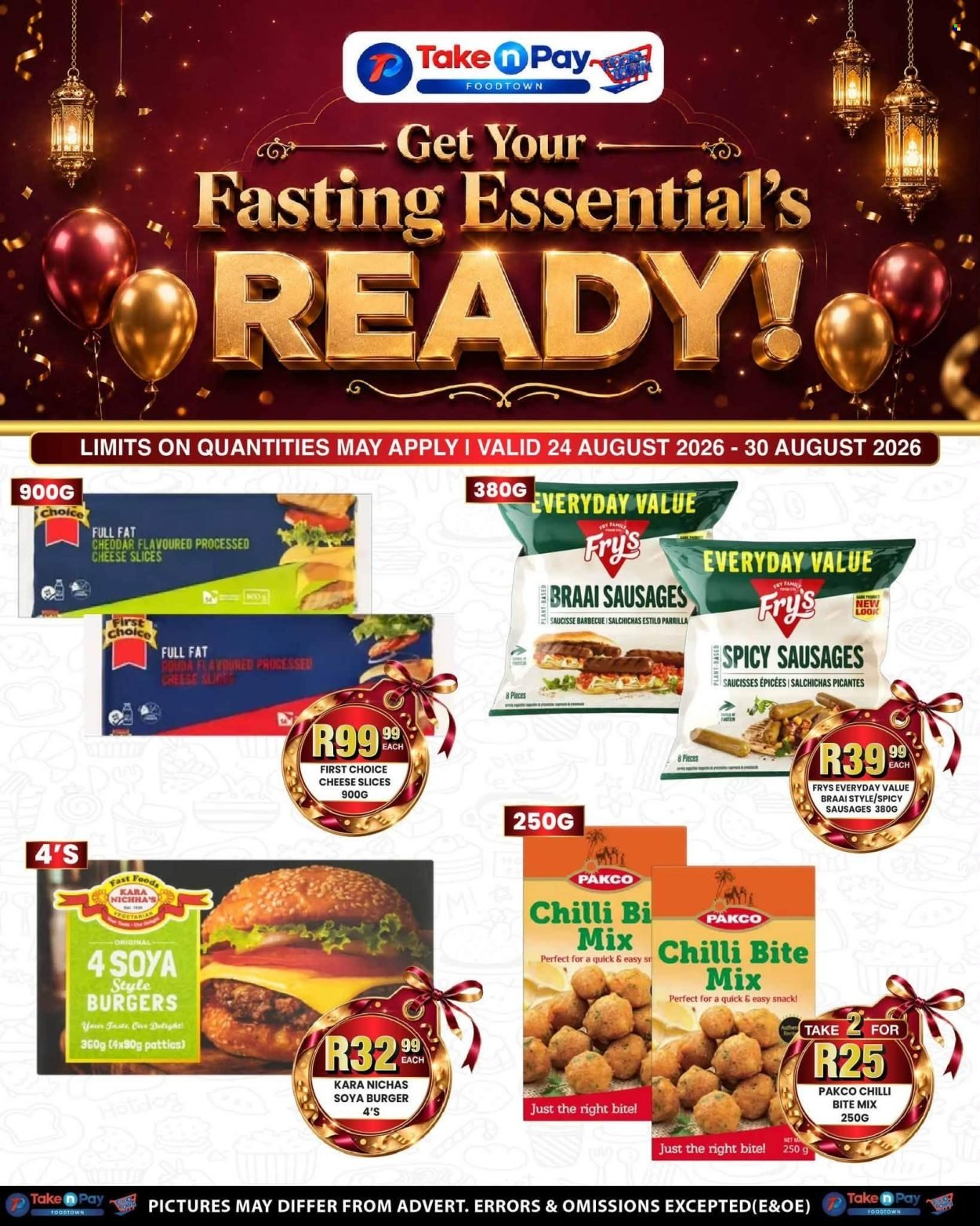 TAKE N PAY specials - From Monday 24 Aug 2026