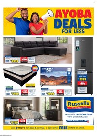RUSSELLS specials - From Thursday 17 Sept 2026