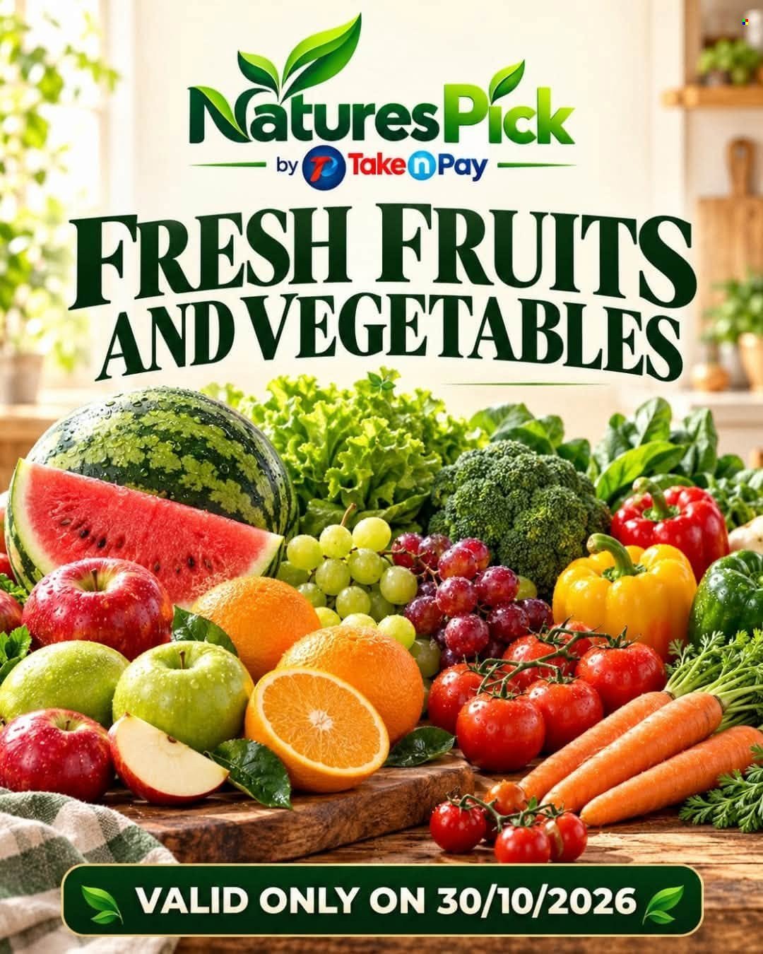 TAKE N PAY specials - From Friday 30 Oct 2026