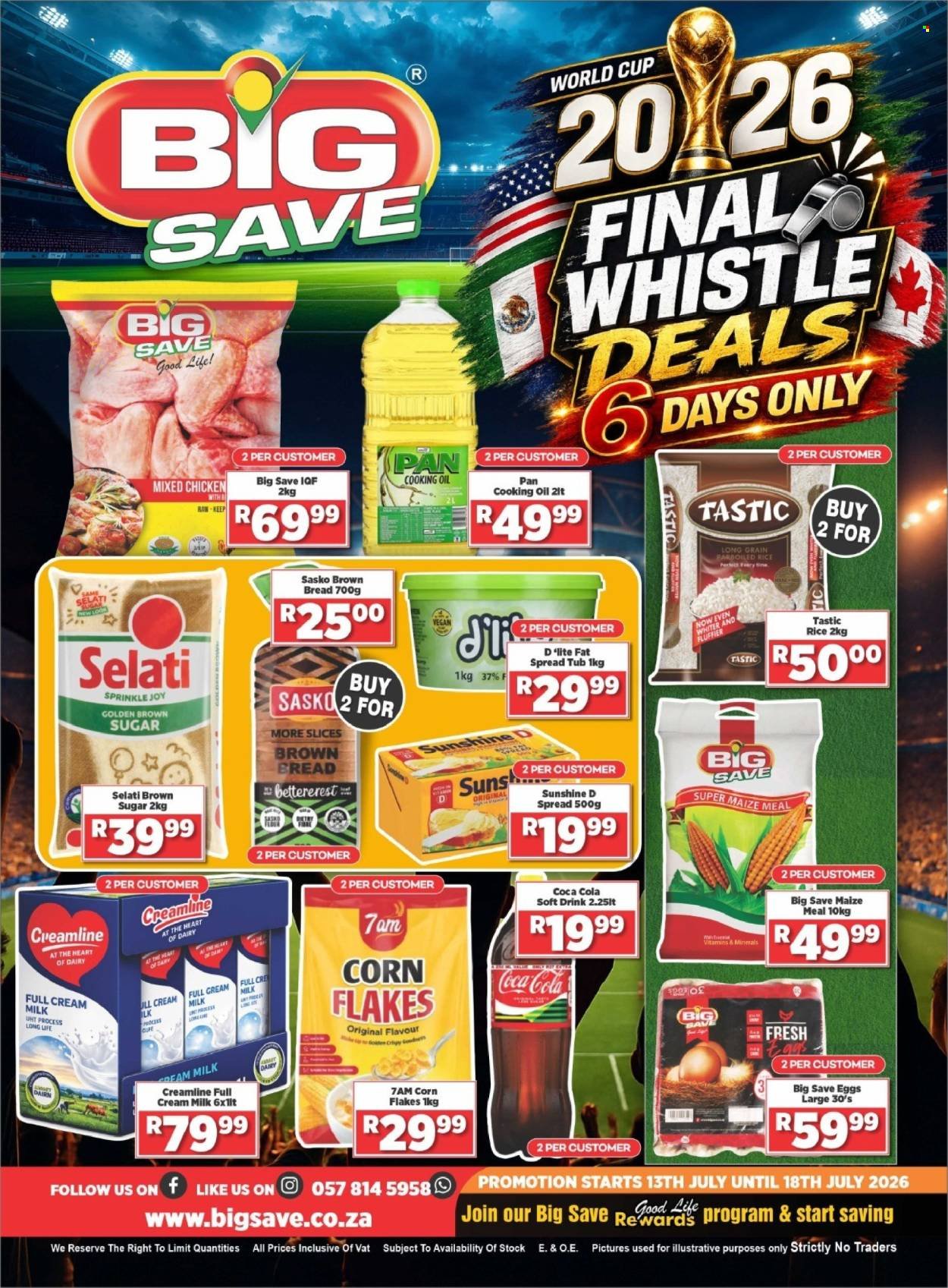 BIG SAVE specials - FINAL WHISTLE DEALS