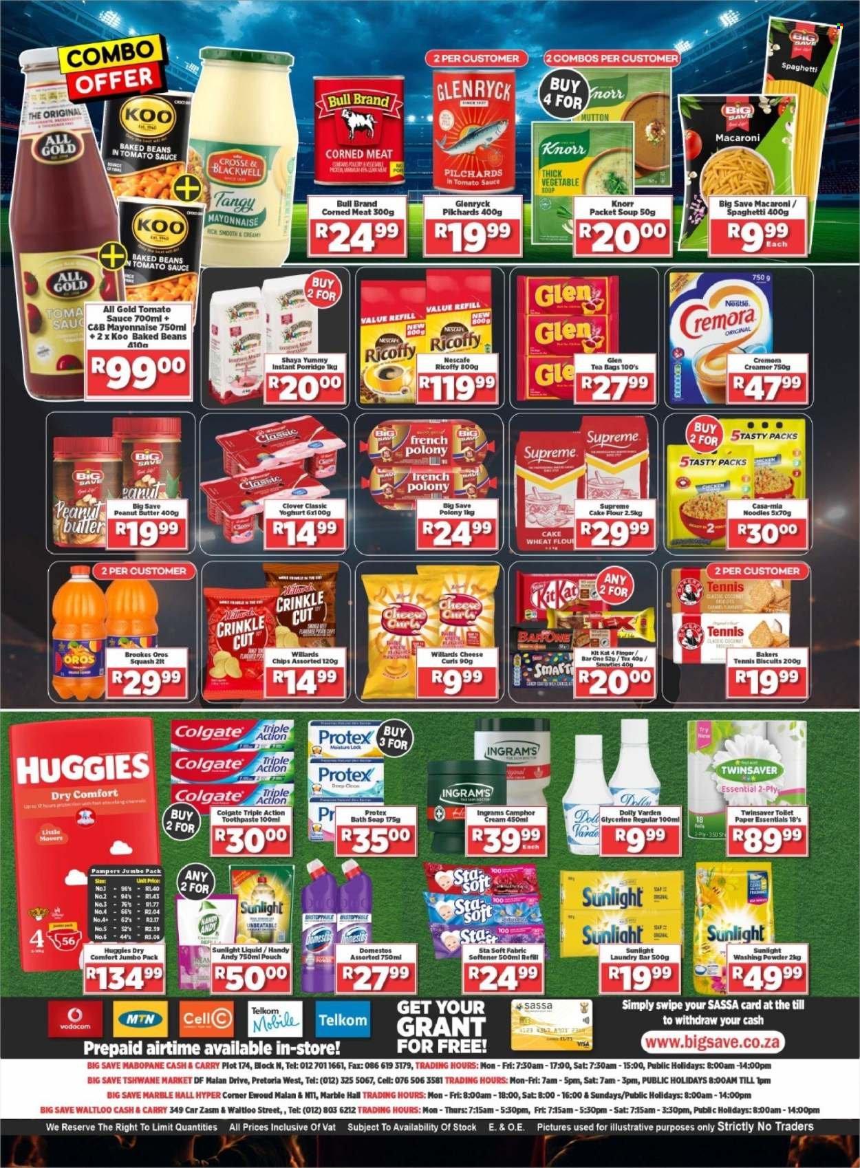 BIG SAVE specials - FINAL WHISTLE DEALS
