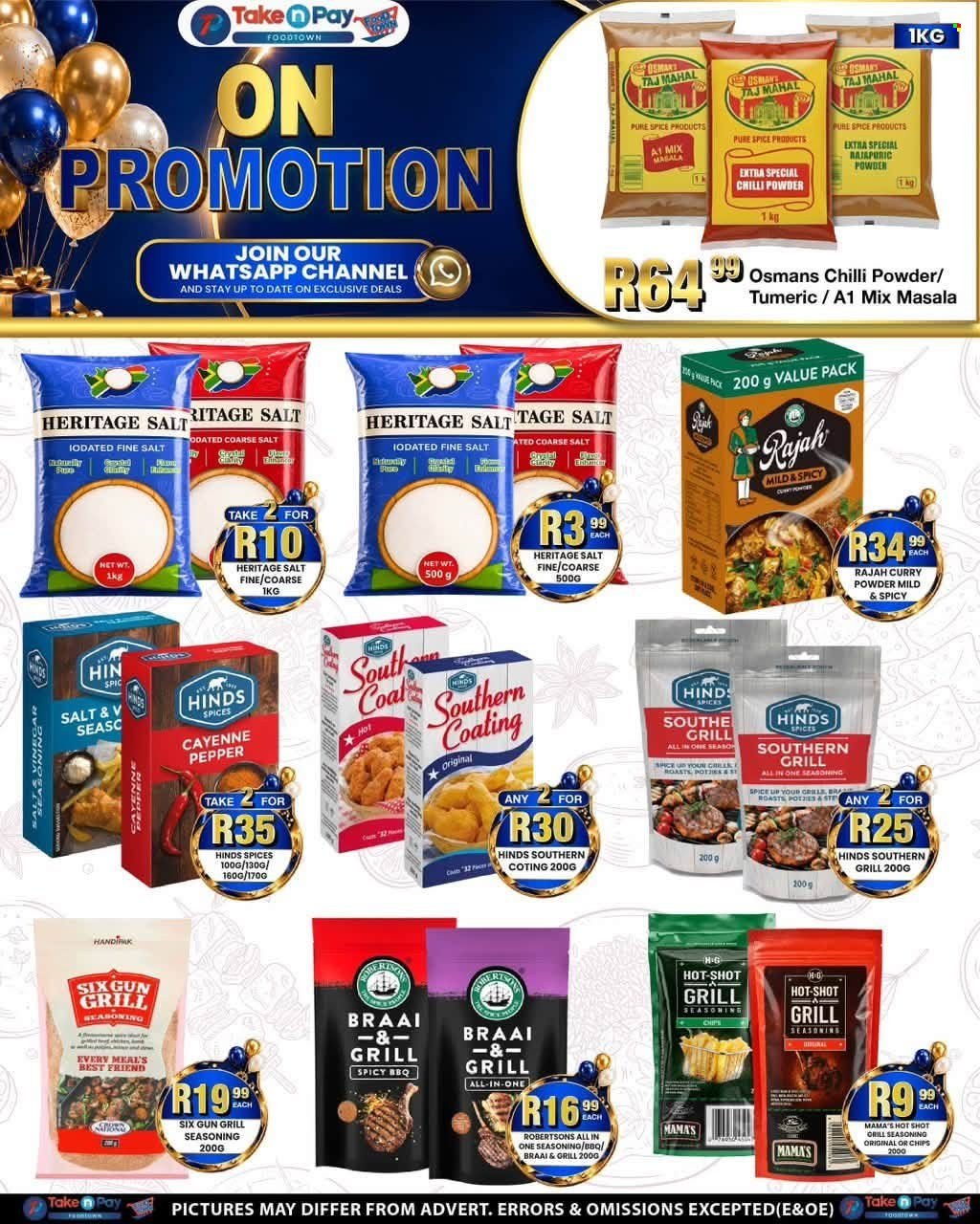 TAKE N PAY specials - From Monday 7 Sept 2026