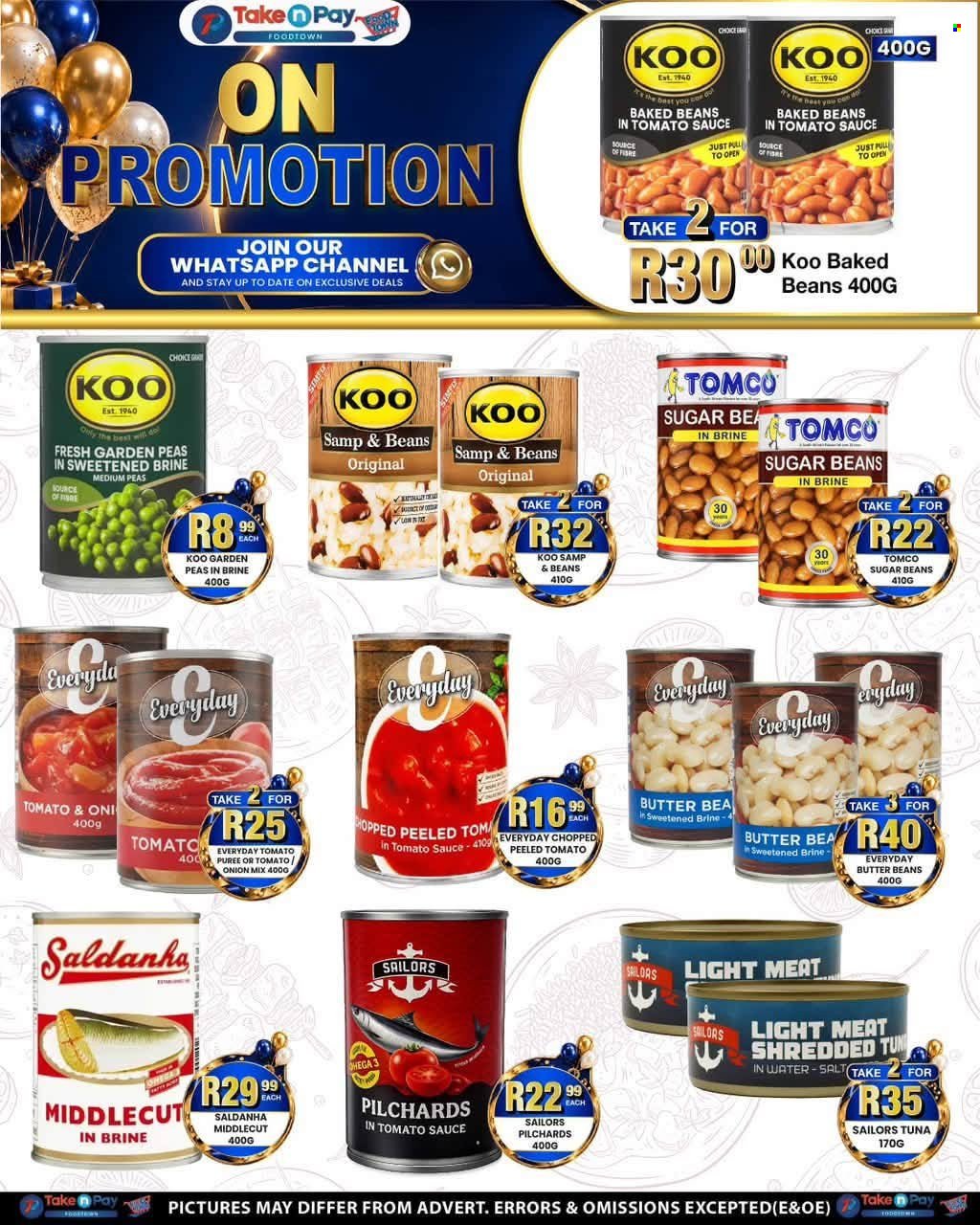 TAKE N PAY specials - From Monday 7 Sept 2026