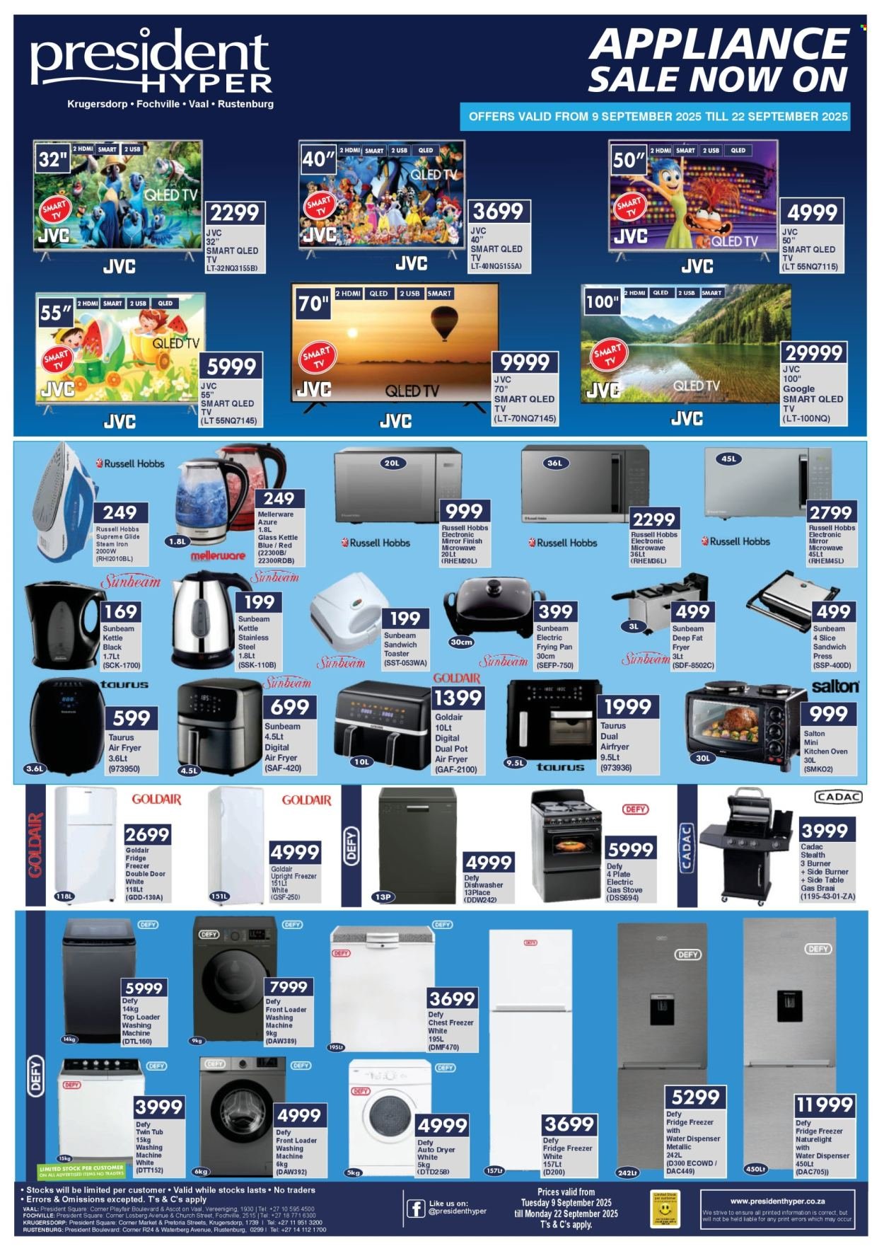 PRESIDENT HYPER specials - Birthday Sale Appliances (2025-09-09 - 2025-09-22) | 1