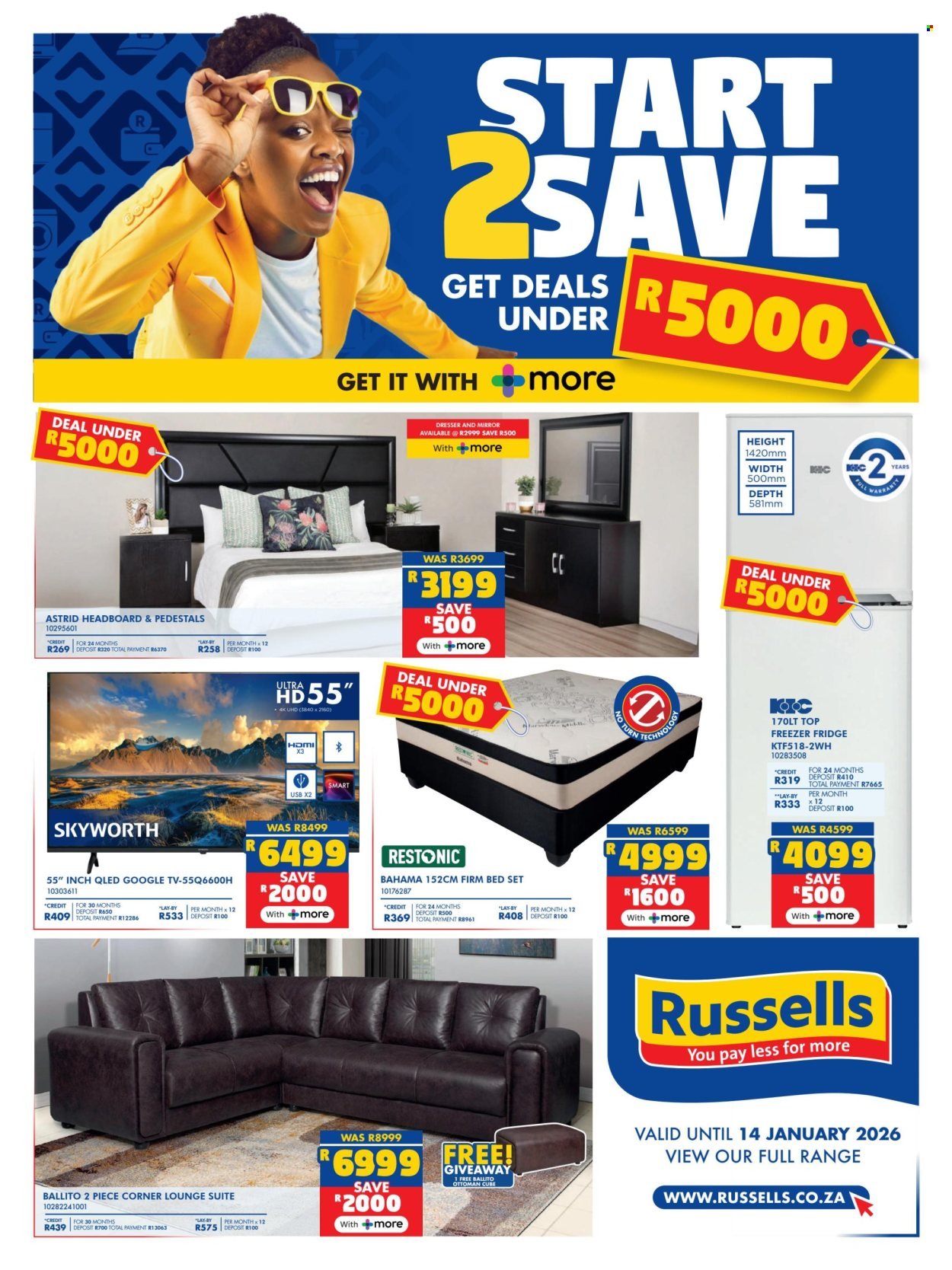RUSSELLS specials - From Monday 29 Dec 2025 (2025-12-29 - 2026-01-14) | 1