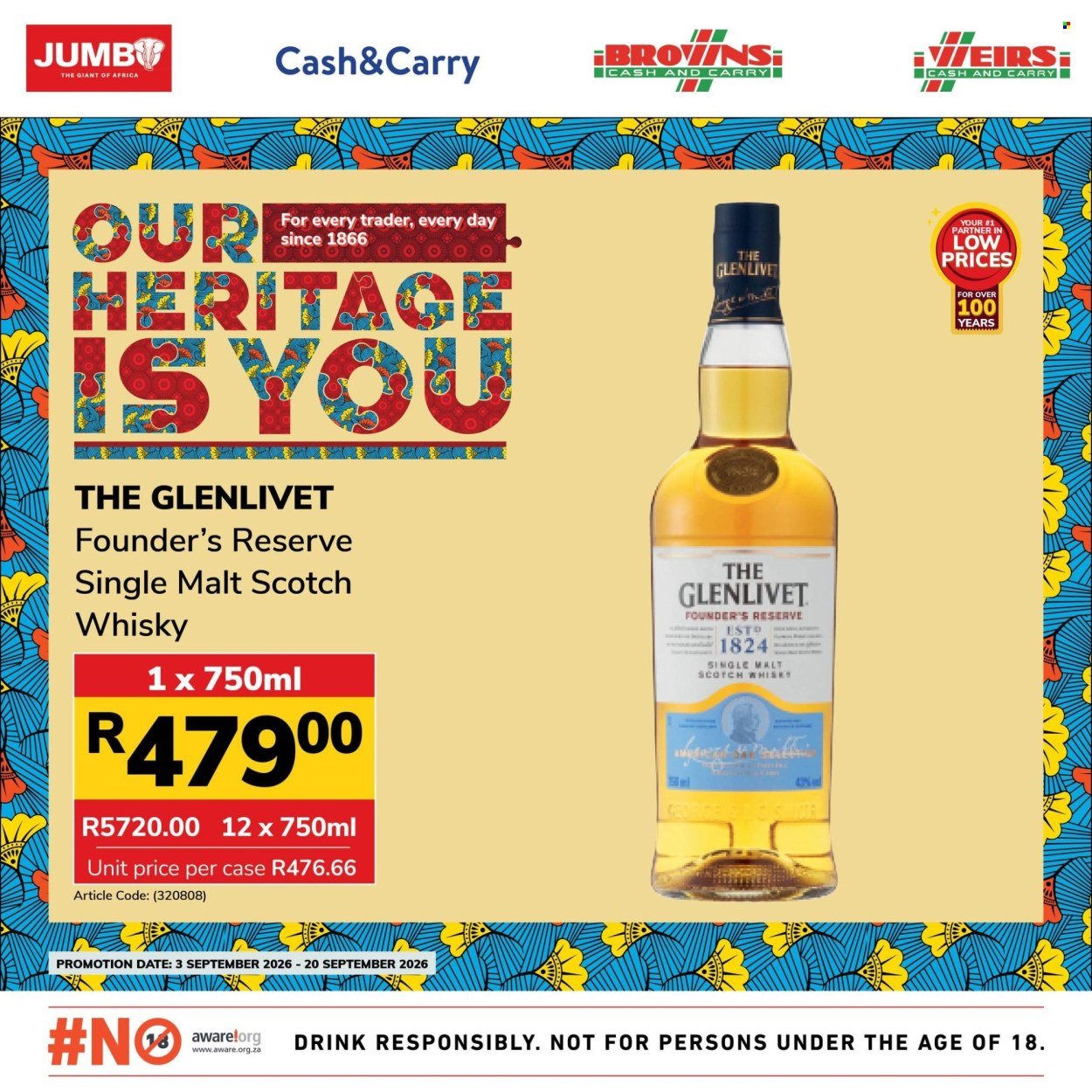 JUMBO CASH & CARRY specials - From Thursday 3 Sept 2026