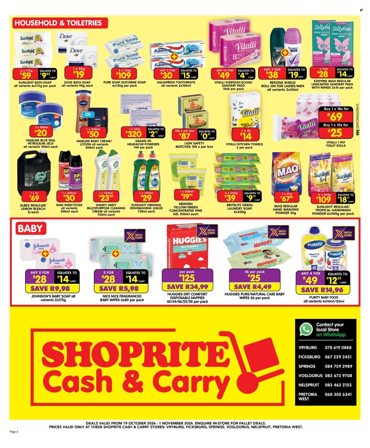 SHOPRITE specials - Cash & Carry Month End Bulk Savings Gauteng
