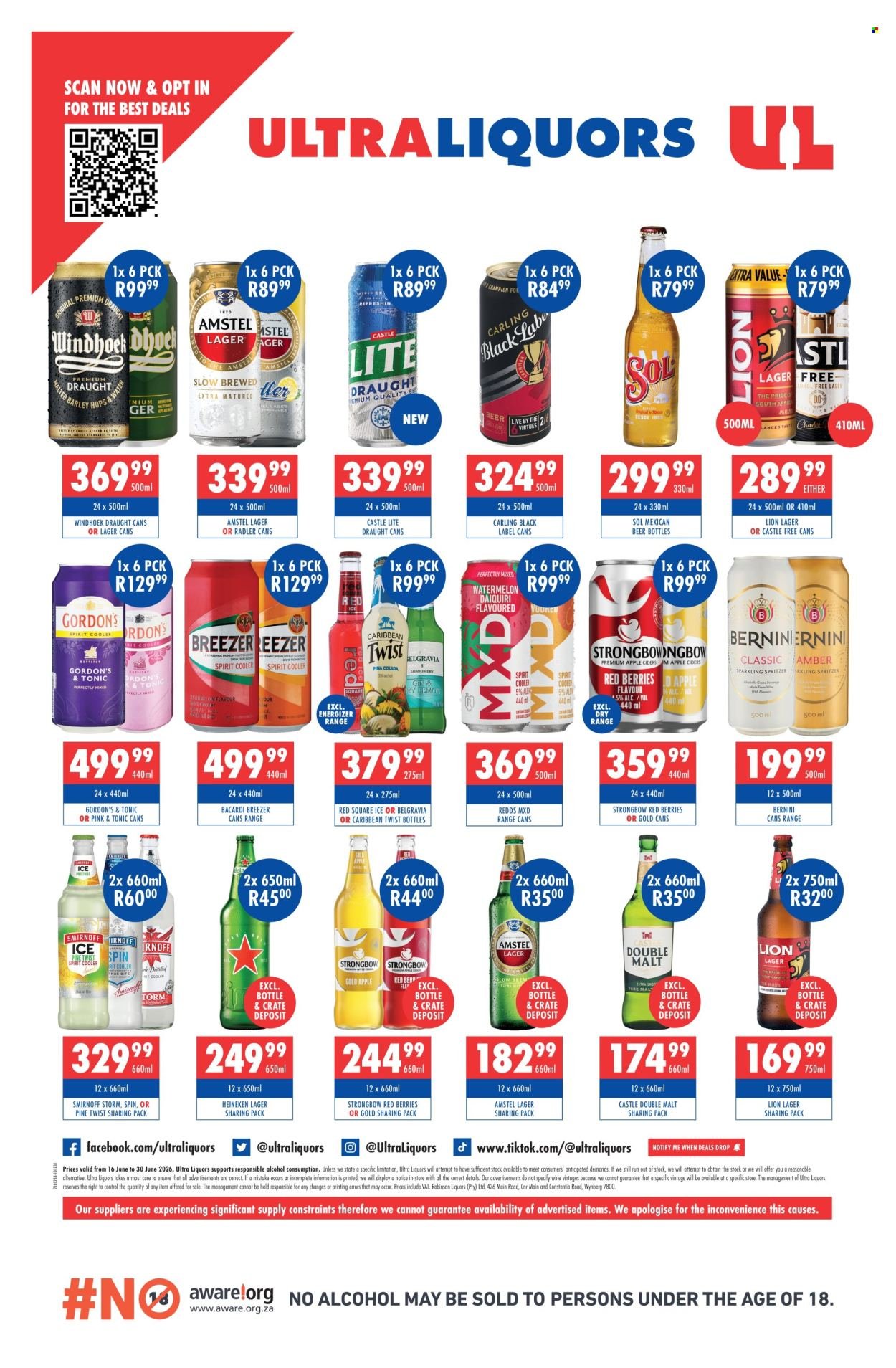 ULTRA LIQUORS specials - From Tuesday 16 Jun 2026