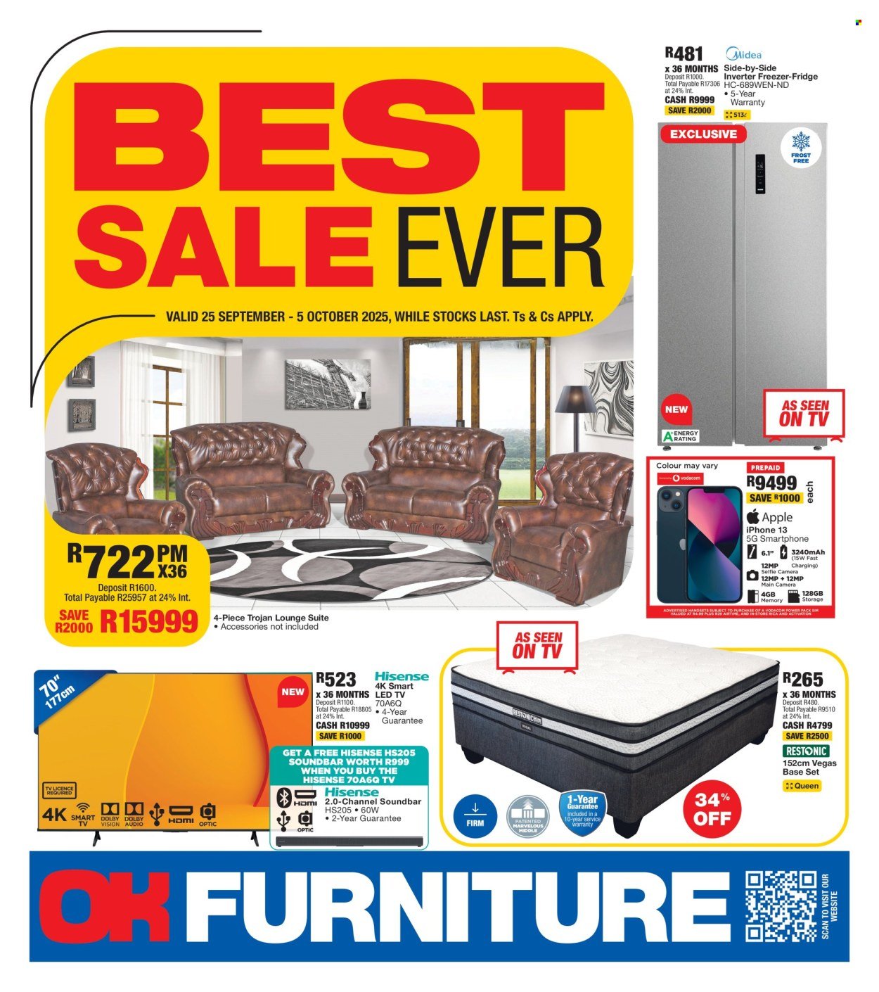 OK FURNITURE specials - From Thursday 25 Sept 2025 (2025-09-25 - 2025-10-05) | 1