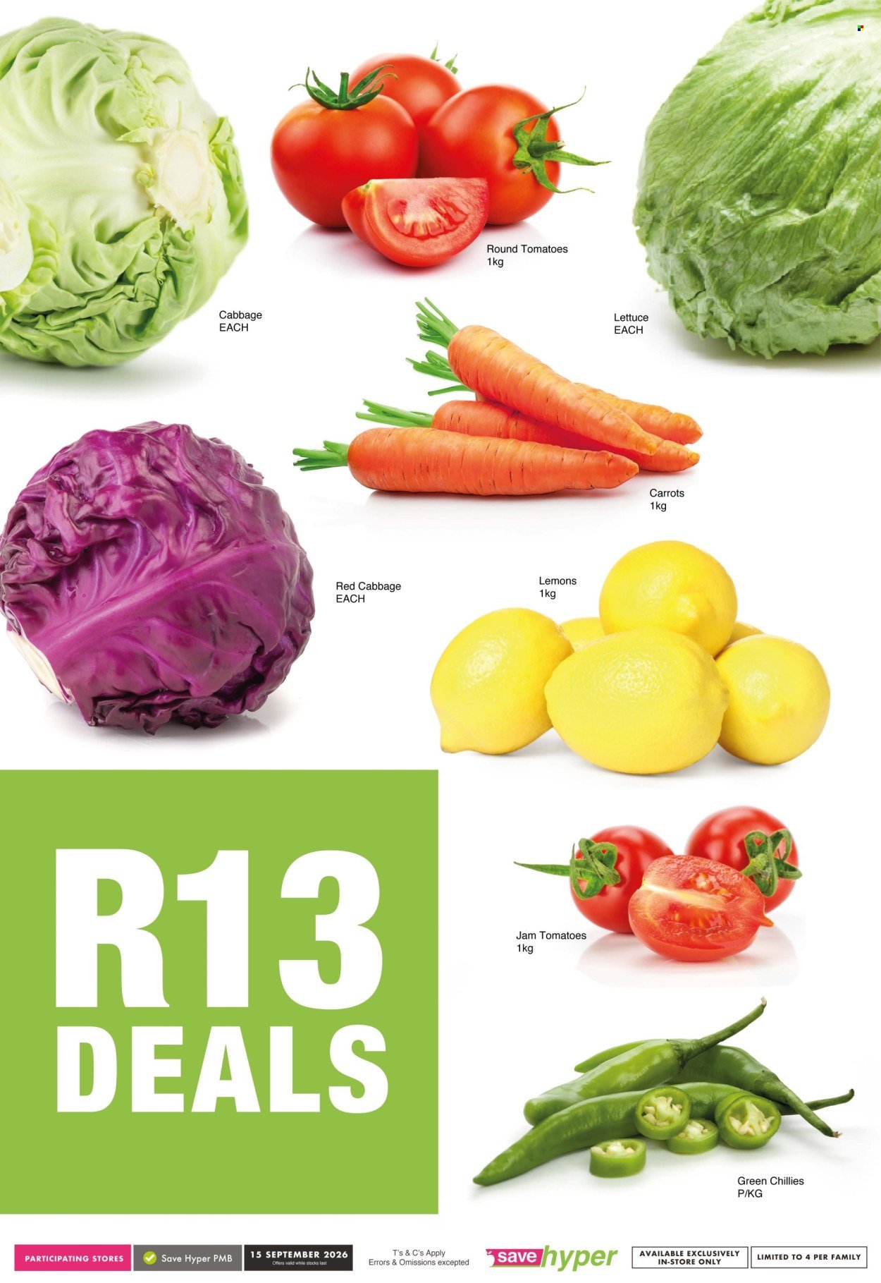 SAVE specials - From Tuesday 15 Sept 2026