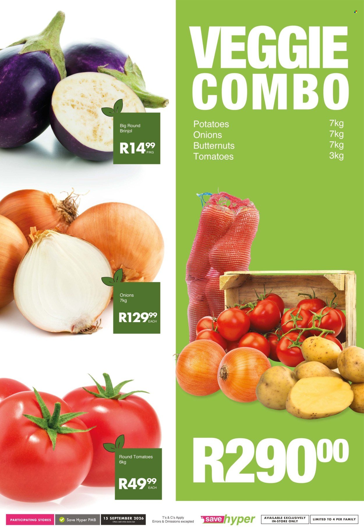 SAVE specials - From Tuesday 15 Sept 2026