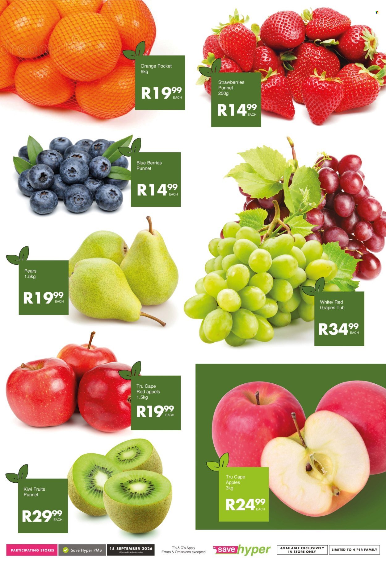 SAVE specials - From Tuesday 15 Sept 2026