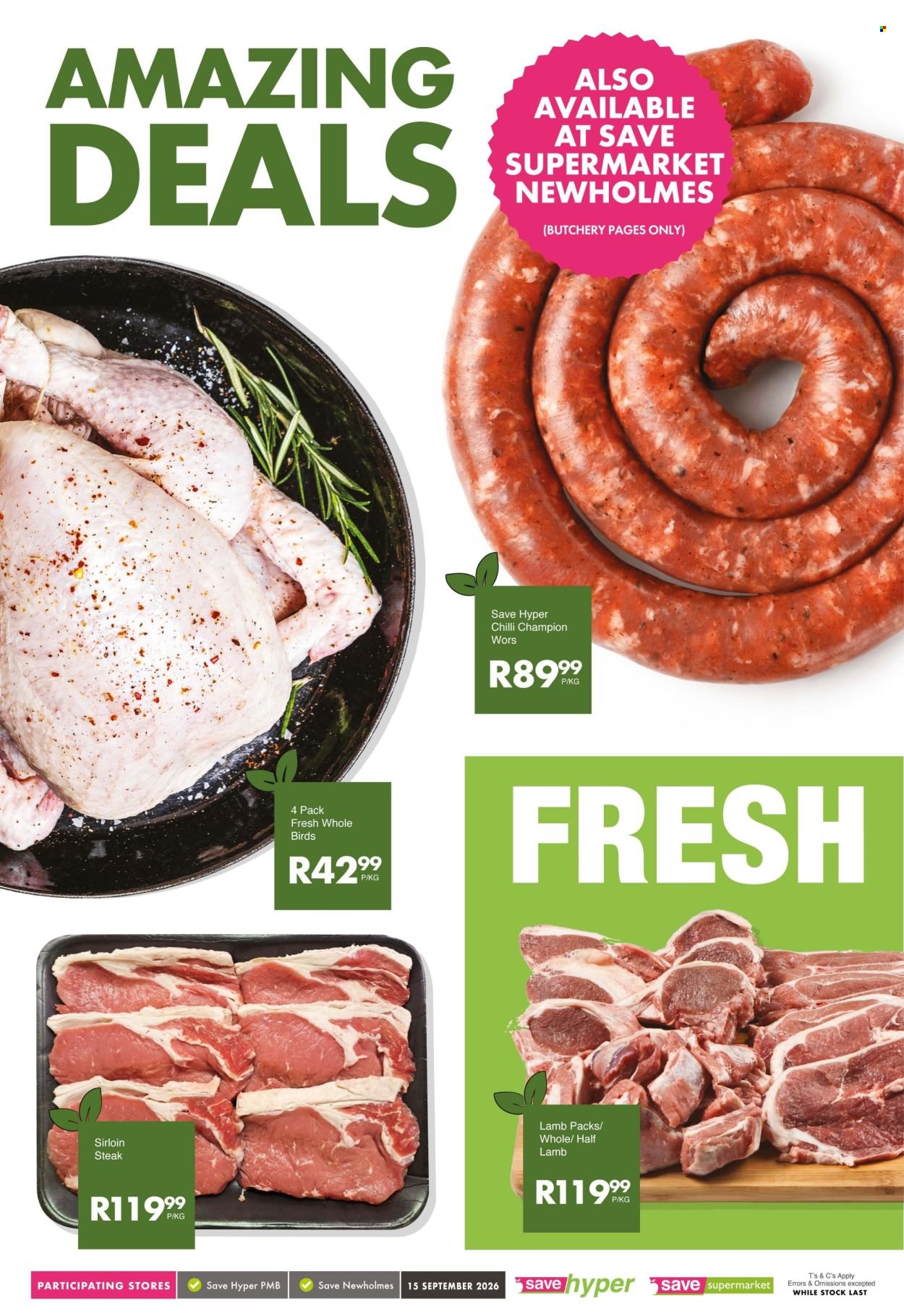 SAVE specials - From Tuesday 15 Sept 2026