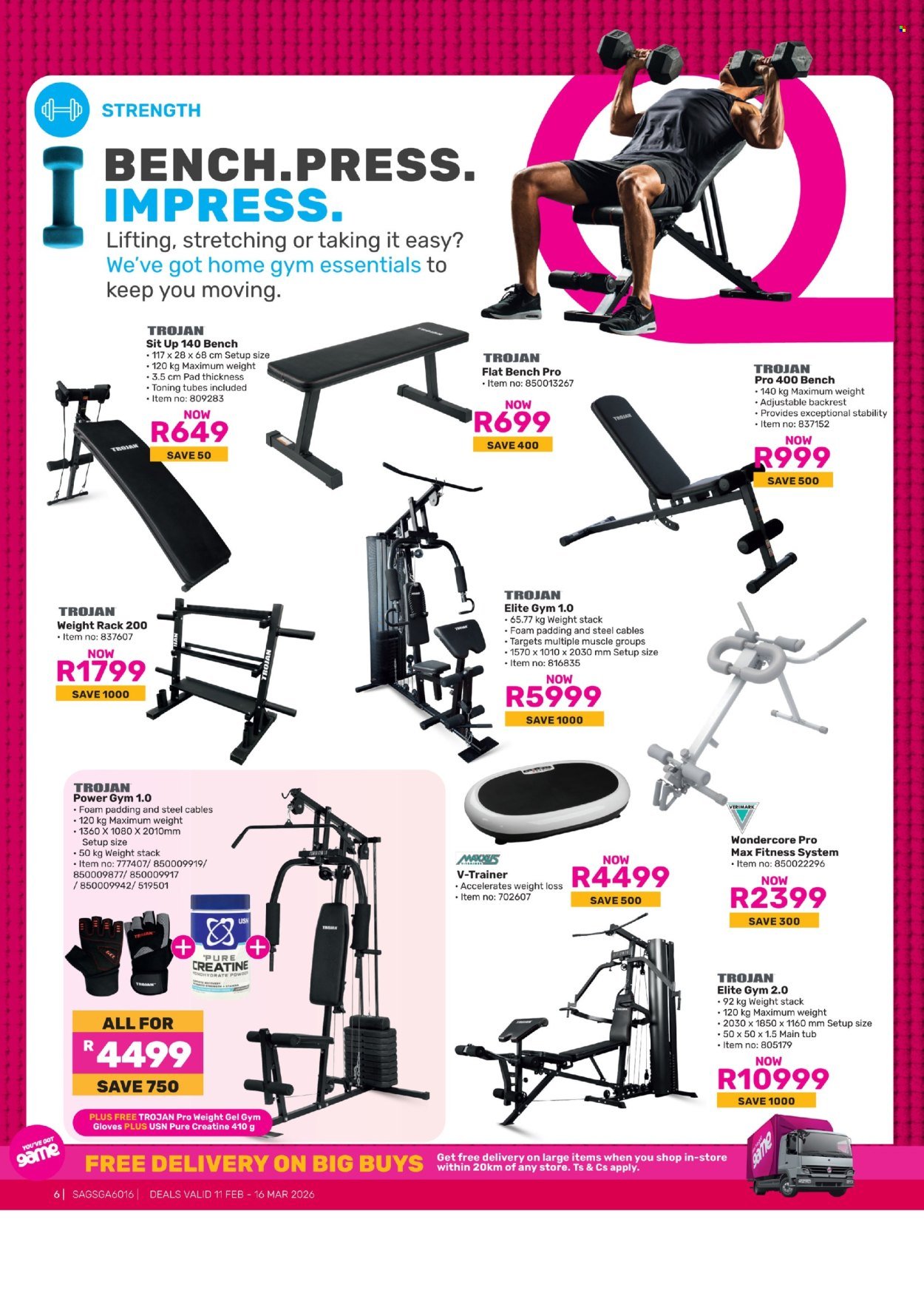 GAME specials - Back To Wellness (2026-02-11 - 2026-03-16) | 6