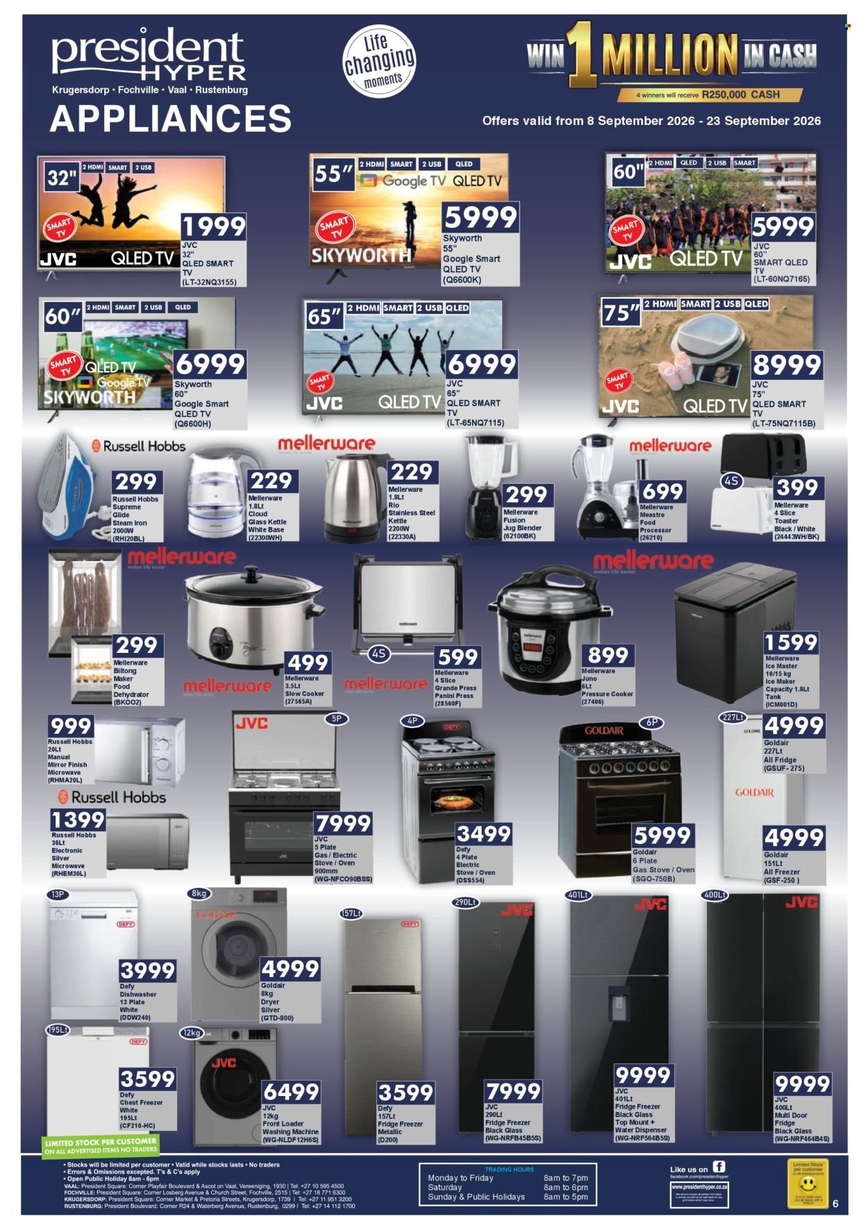 PRESIDENT HYPER specials - Win Your Share of R1 Million!