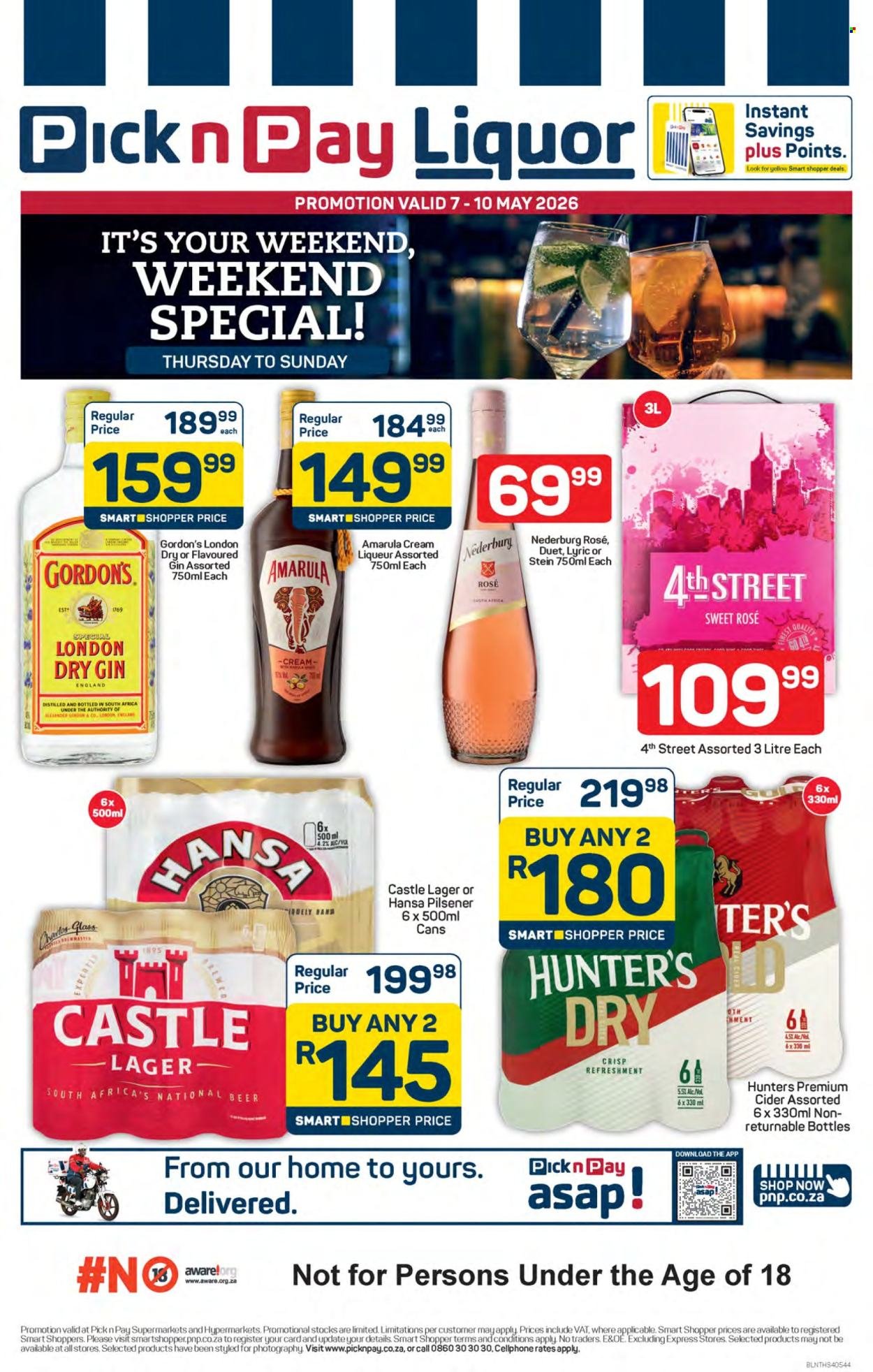 PICK N PAY specials - Liquor Weekend Specials (2026-05-07 - 2026-05-10) | 1