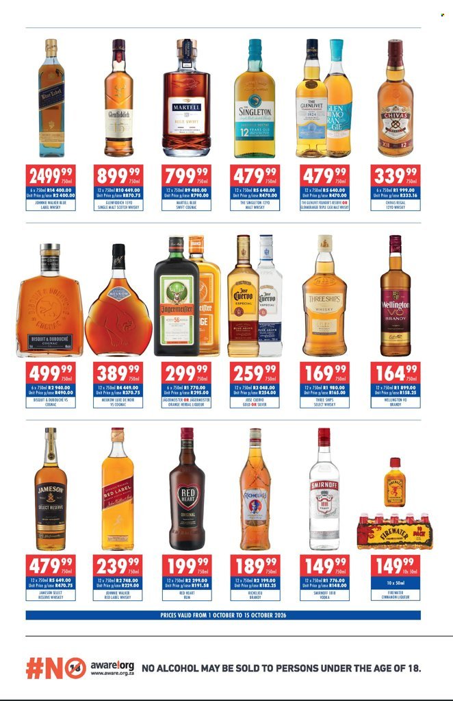 ULTRA LIQUORS specials - From Thursday 1 Oct 2026