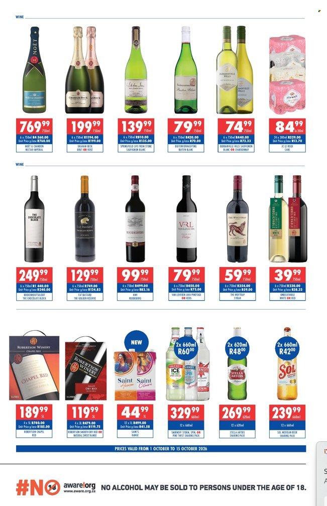 ULTRA LIQUORS specials - From Thursday 1 Oct 2026