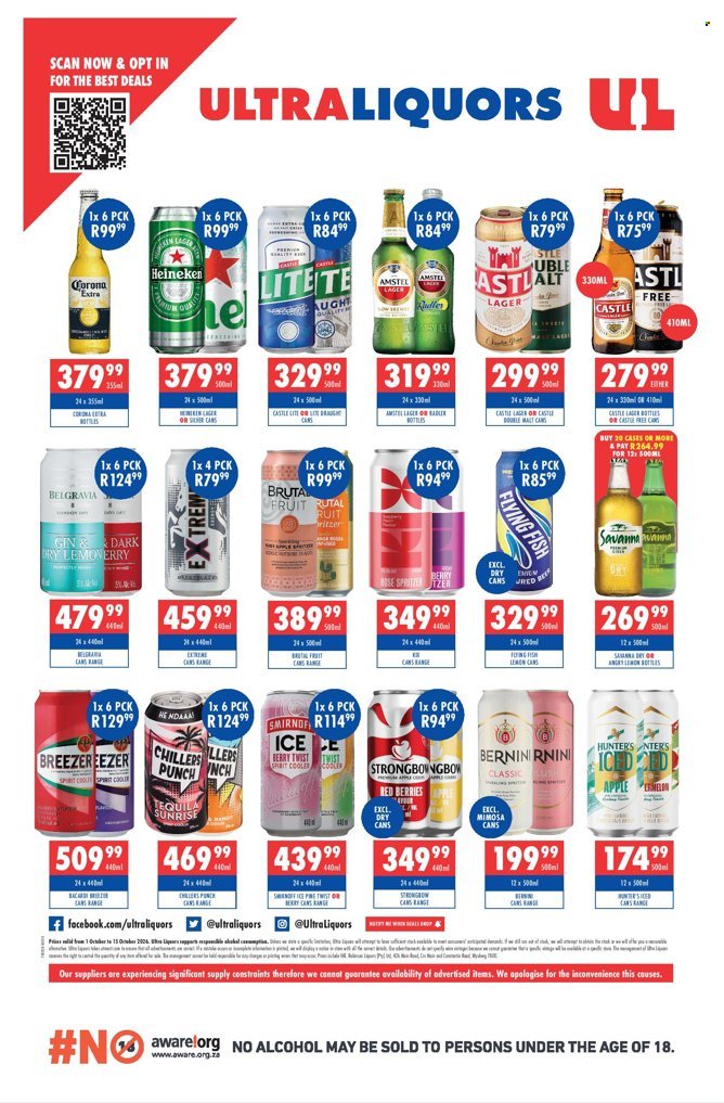 ULTRA LIQUORS specials - From Thursday 1 Oct 2026