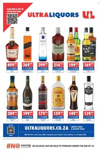 ULTRA LIQUORS specials - From Thursday 1 Oct 2026