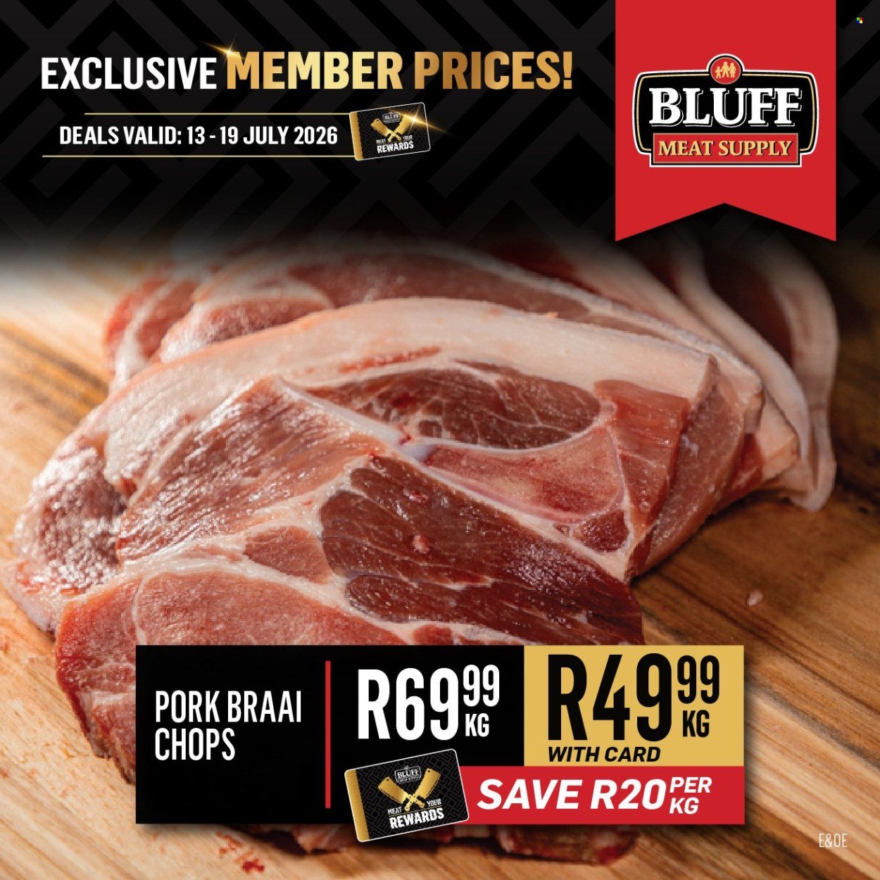 BLUFF MEAT SUPPLY specials - From Monday 13 Jul 2026