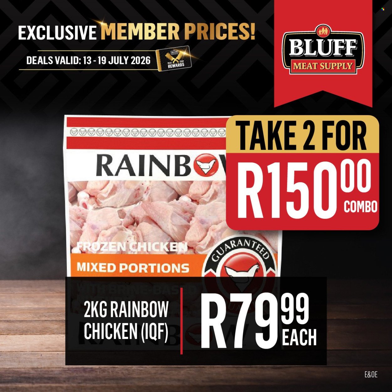 BLUFF MEAT SUPPLY specials - From Monday 13 Jul 2026