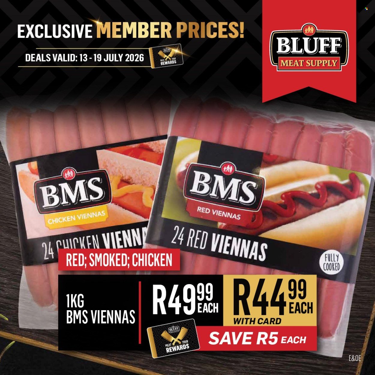 BLUFF MEAT SUPPLY specials - From Monday 13 Jul 2026