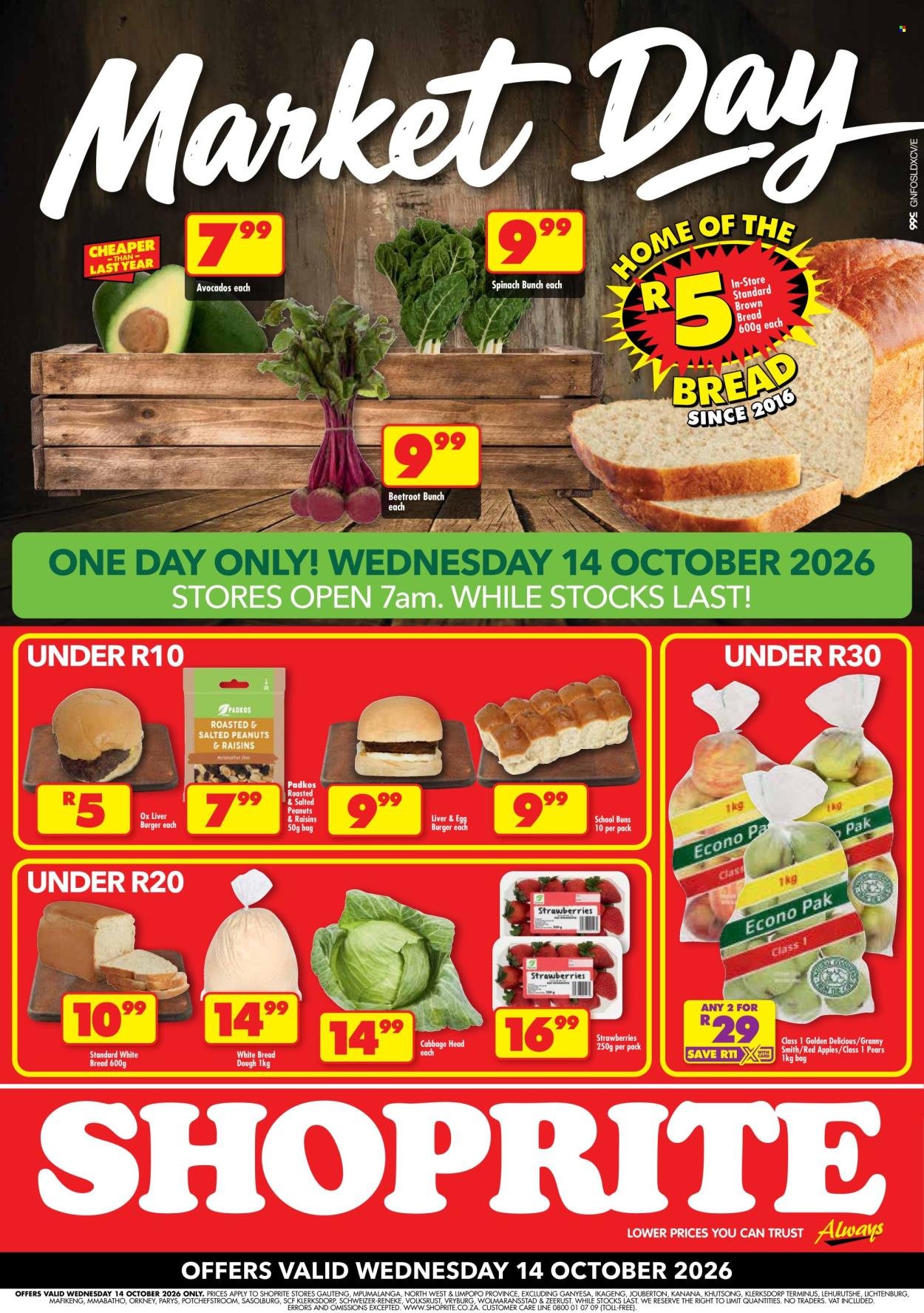 SHOPRITE specials - Market Day Deals