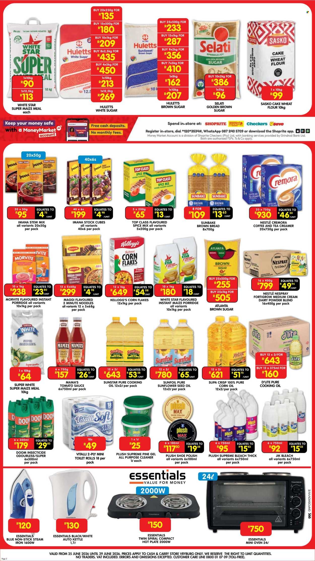 SHOPRITE specials - Cash & Carry Weekend Rush Vryuburg