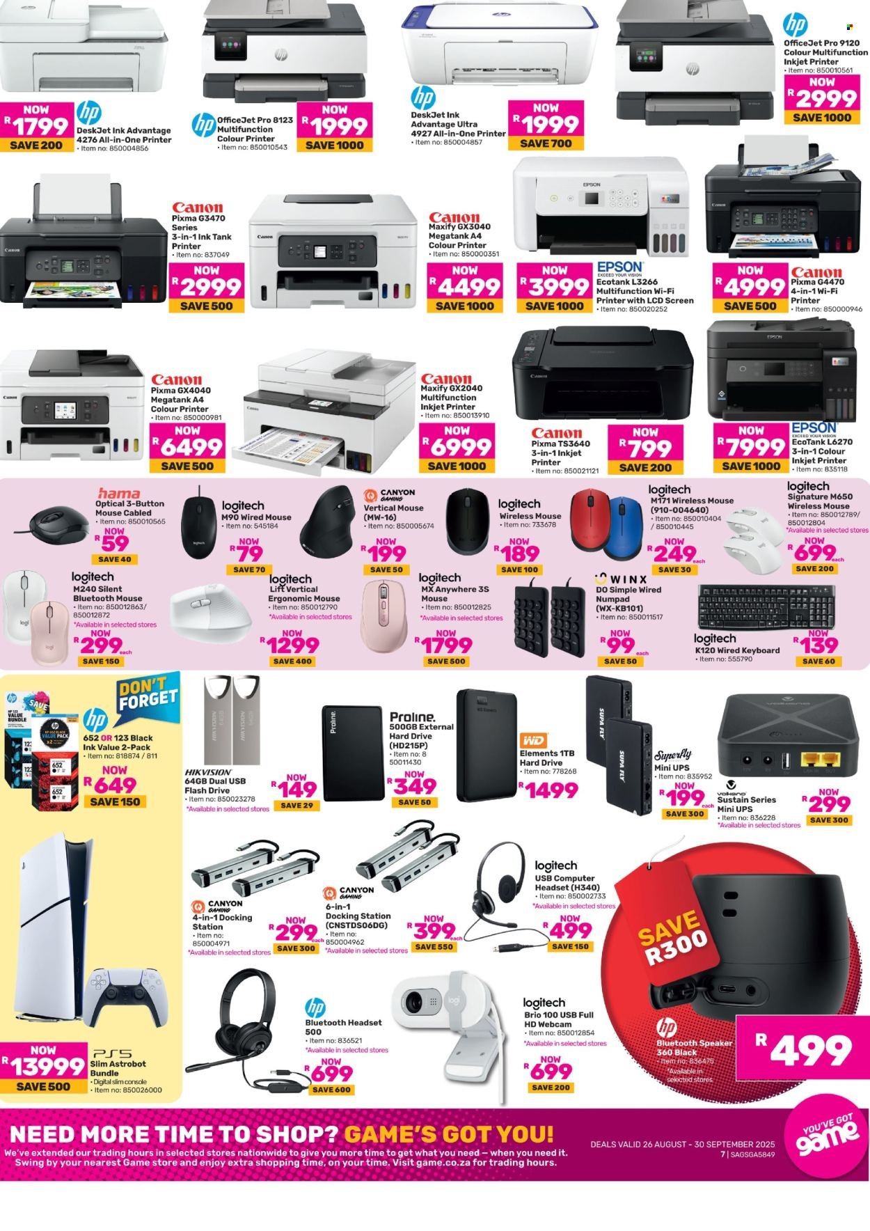 GAME specials - End Of Season Clearance (2025-08-26 - 2025-09-30) | 7
