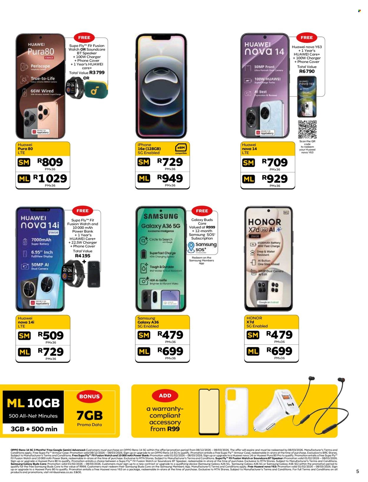 MTN specials - From Sunday 1 Feb 2026 (2026-02-01 - 2026-03-08) | 5