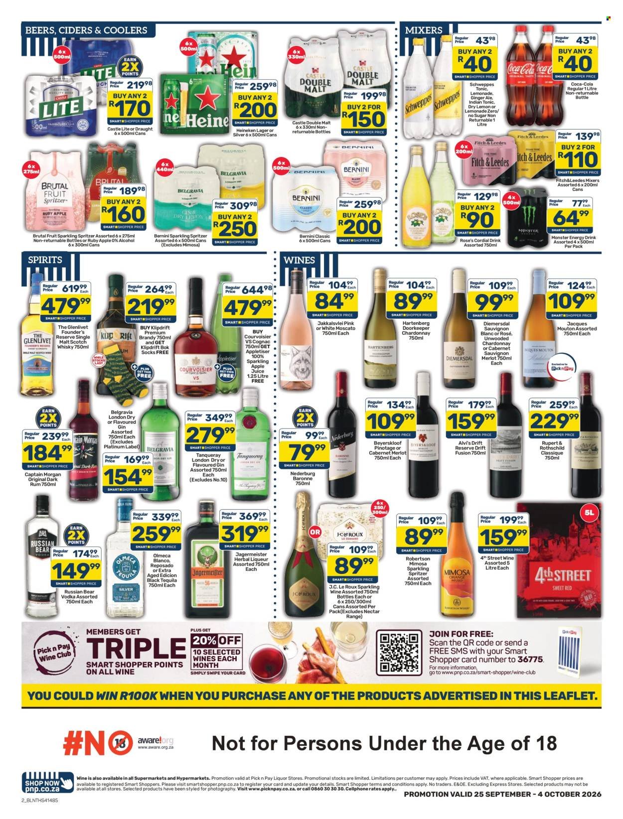 PICK N PAY specials - Liquor Specials