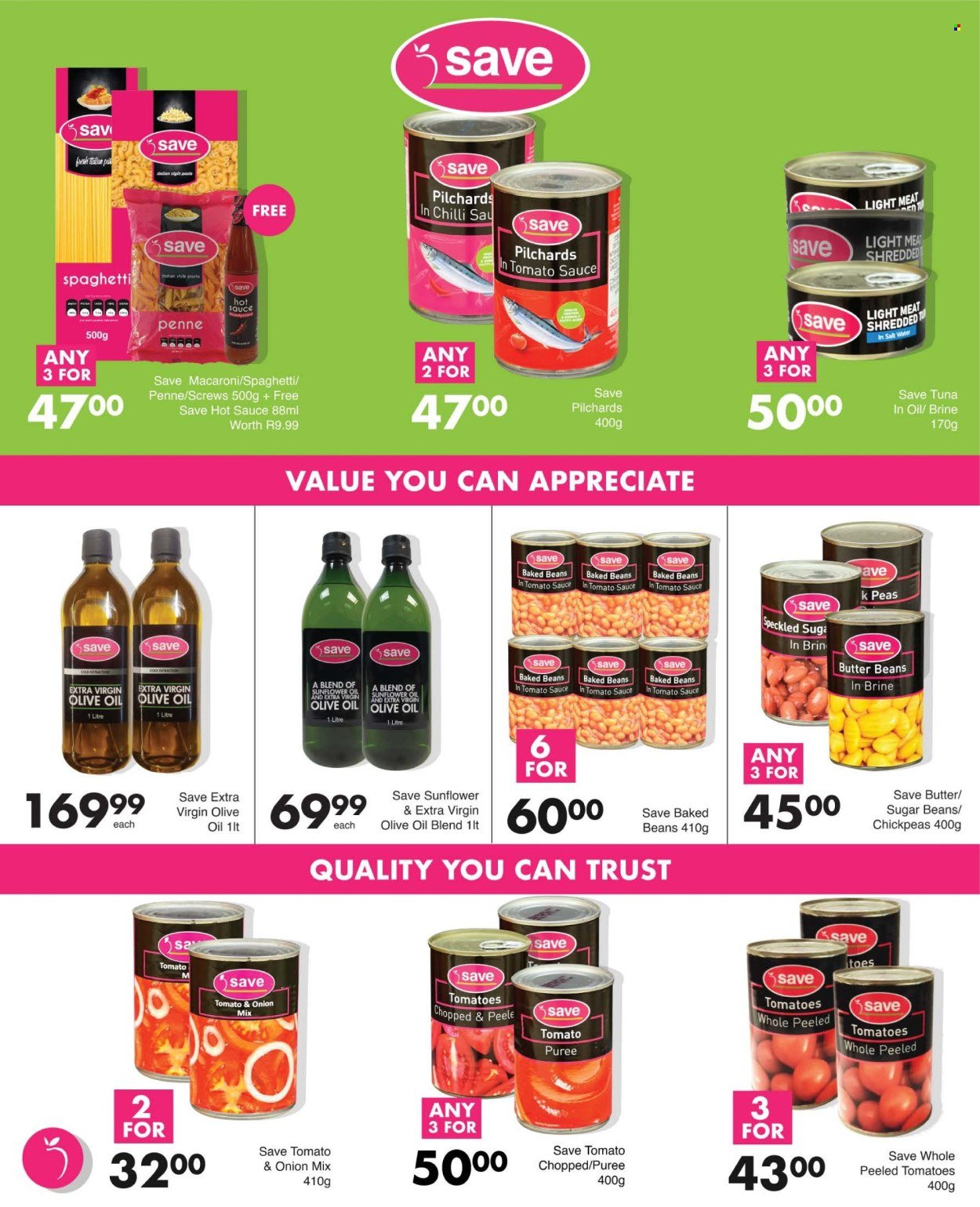 SAVE specials - From Thursday 29 Oct 2026