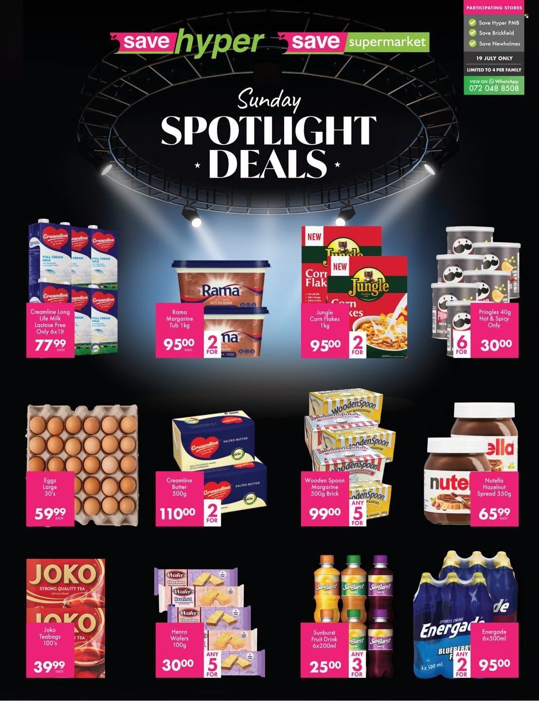 SAVE specials - From Sunday 19 Jul 2026