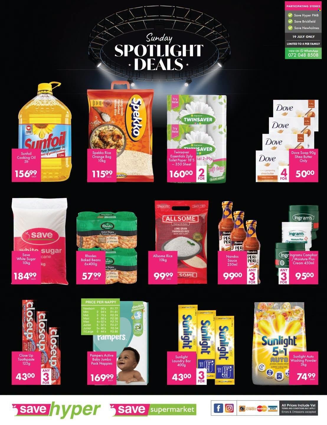 SAVE specials - From Sunday 19 Jul 2026