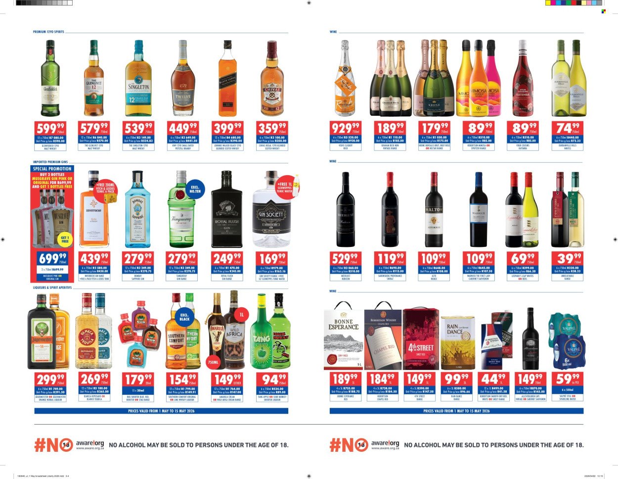 ULTRA LIQUORS specials - From Friday 1 May 2026 (2026-05-01 - 2026-05-15) | 2