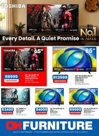 OK FURNITURE specials - From Monday 7 Sept 2026