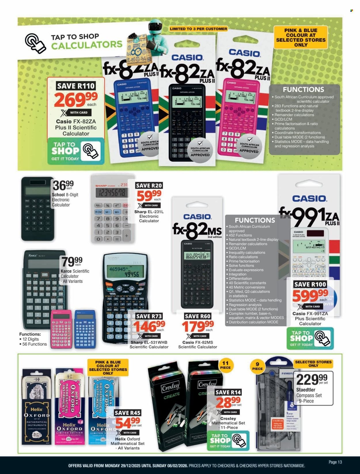 CHECKERS specials - Back To School Promotion (2025-12-29 - 2026-02-08) | 13