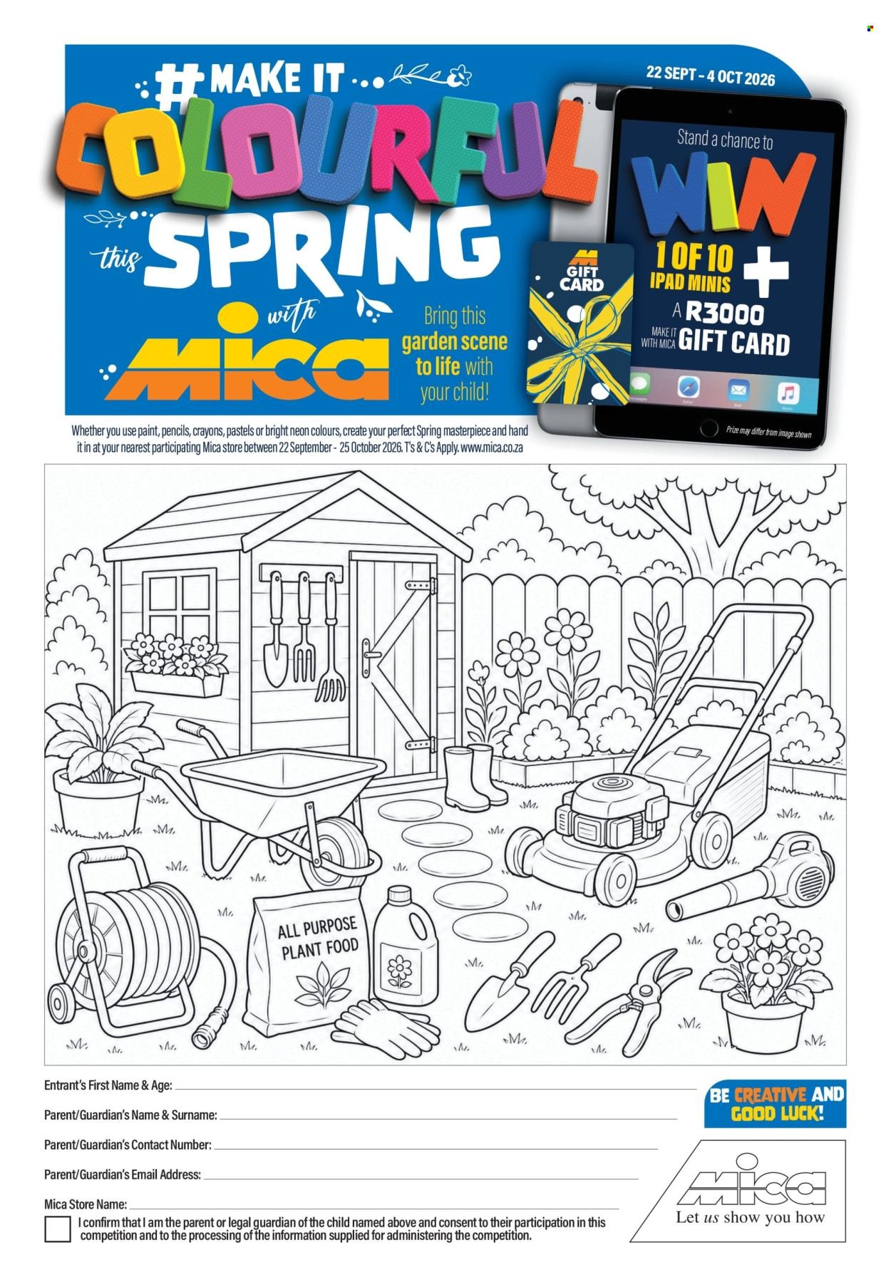 MICA specials - From Tuesday 22 Sept 2026