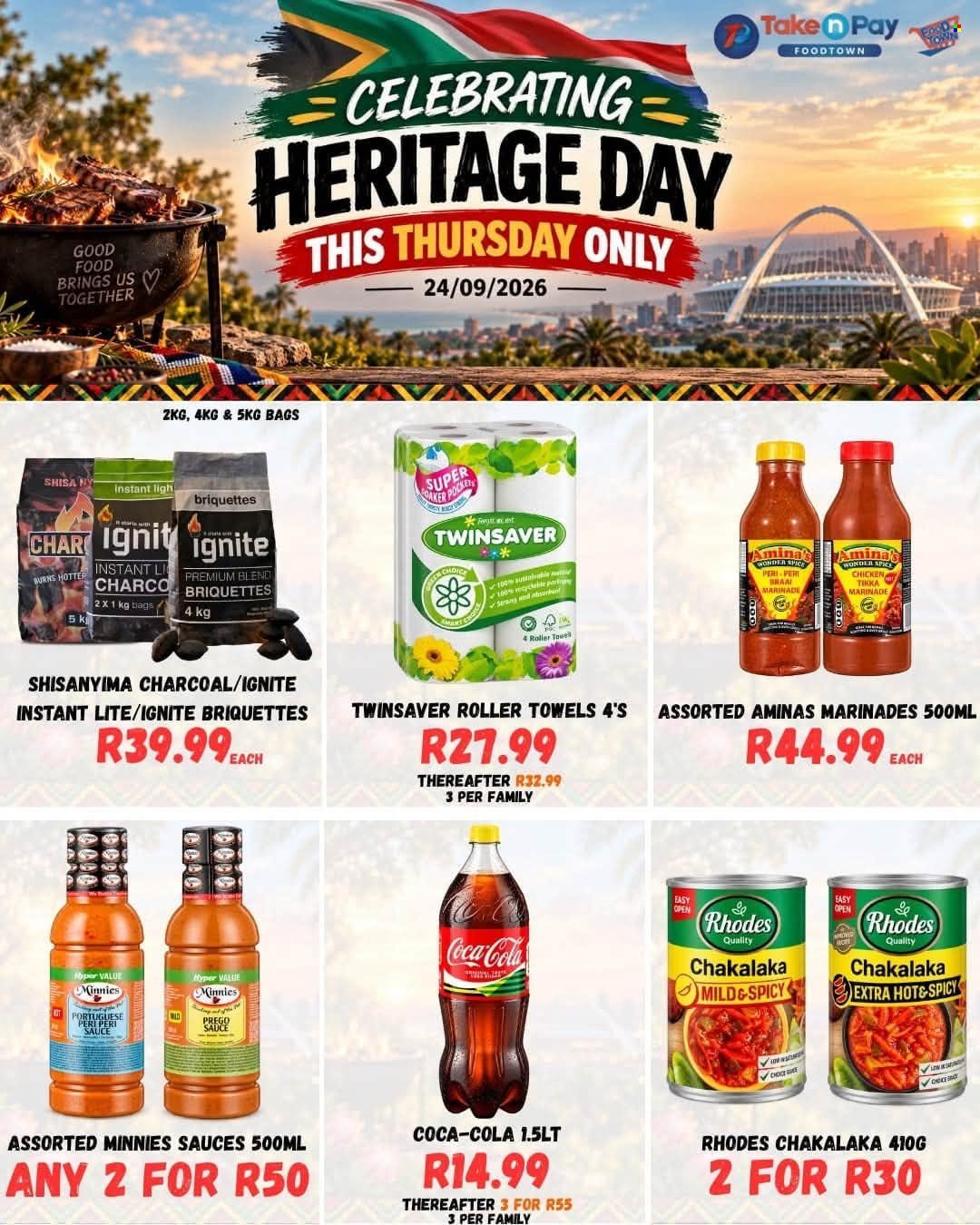 TAKE N PAY specials - From Thursday 24 Sept 2026
